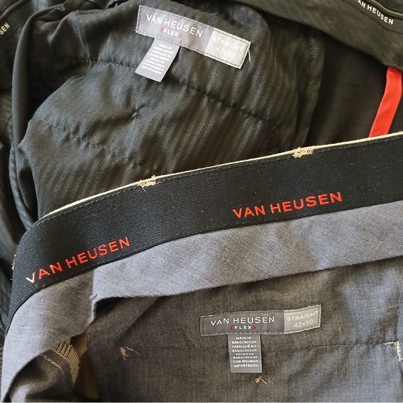 Van Heusen Men's Black and Tan Dress Pants - Picture 11 of 11